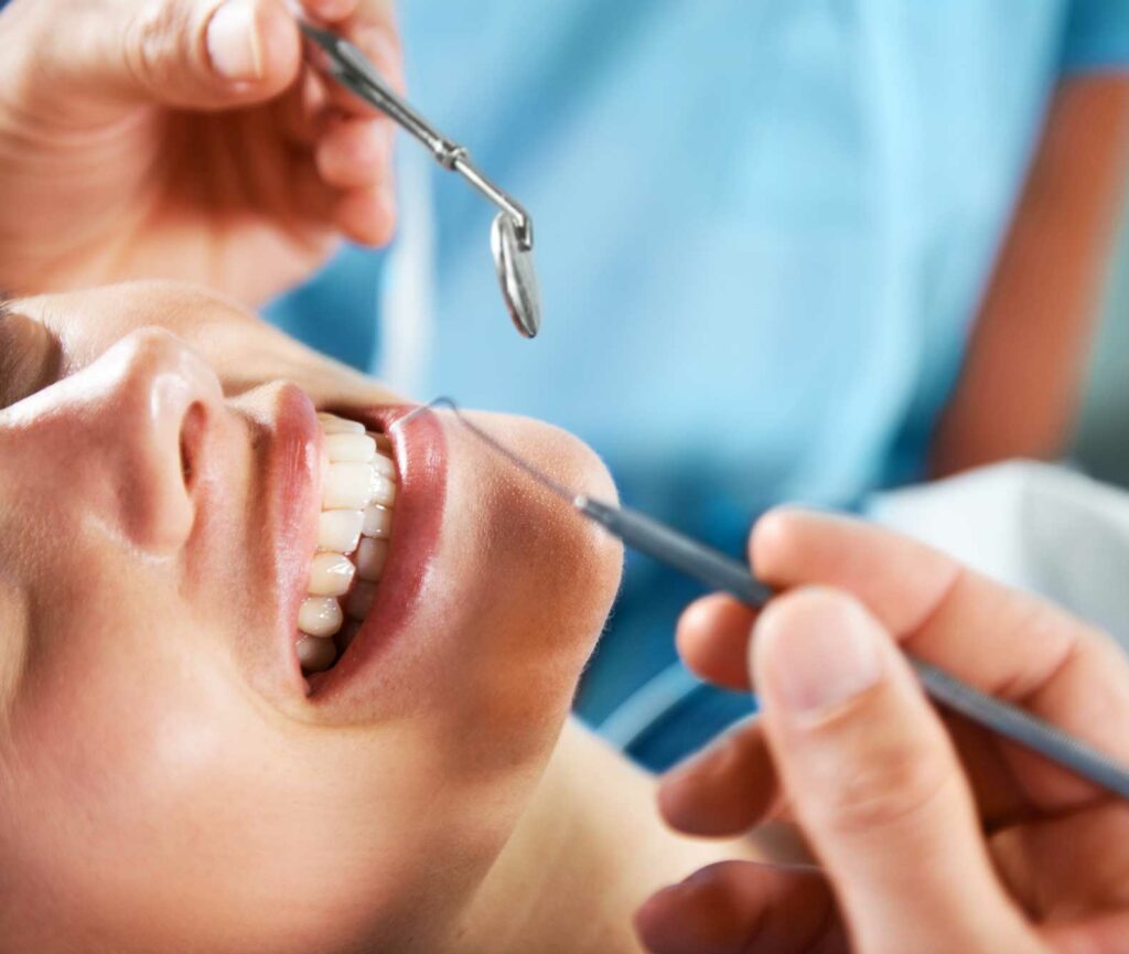 image of a regular dental checkup